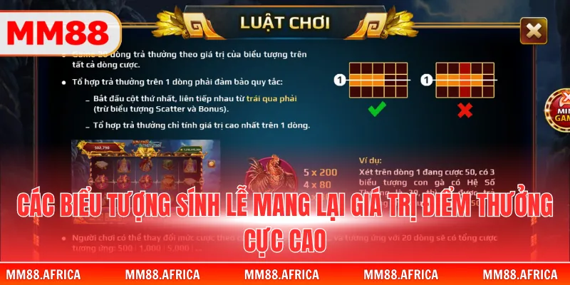 Nổ Hũ Sơn Tinh - Jackpot Truyền Thuyết Việt Nam Hấp Dẫn 4 Các biểu tượng sính lễ mang lại giá trị điểm thưởng cực cao