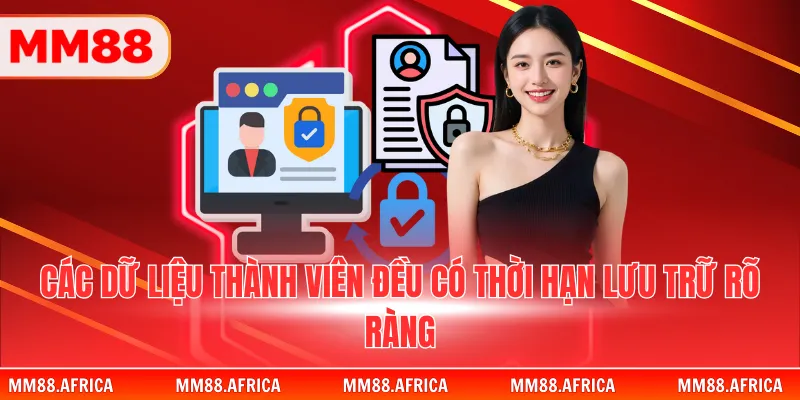 QUYỀN RIÊNG TƯ 2 Các dữ liệu thành viên đều có thời hạn lưu trữ rõ ràng