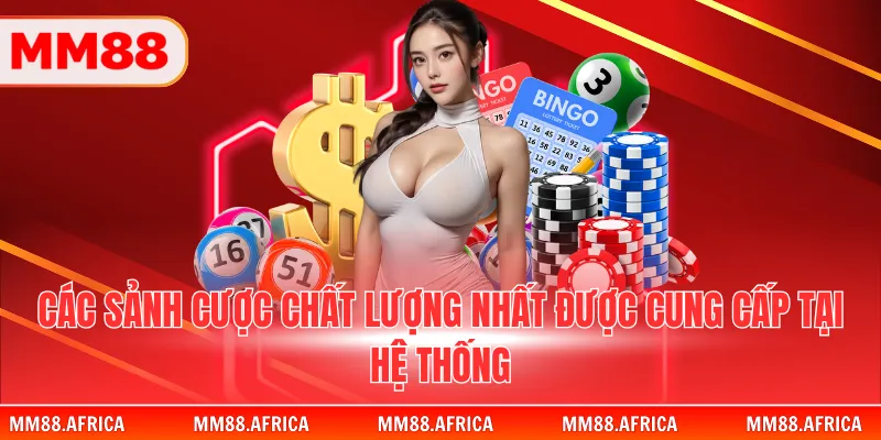 Các sảnh cược chất lượng nhất được cung cấp tại hệ thống