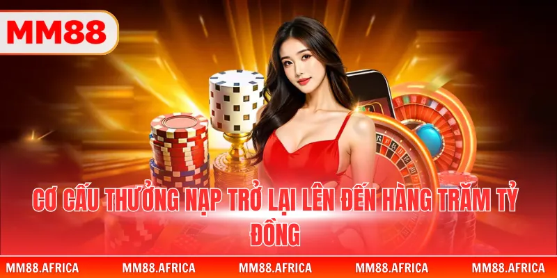 Ưu Đãi Nạp Trở Lại - Nhận Thưởng 132.216.000 VNĐ Khủng 3 Cơ cấu thưởng nạp trở lại lên đến hàng trăm tỷ đồng