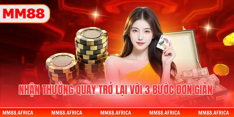 Ưu Đãi Nạp Trở Lại - Nhận Thưởng 132.216.000 VNĐ Khủng 4 Nhận thưởng quay trở lại với 3 bước đơn giản